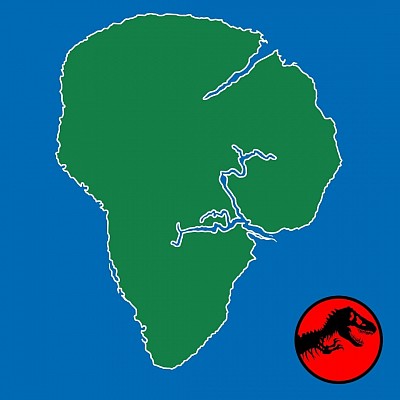 Mapa Ilha Nublar